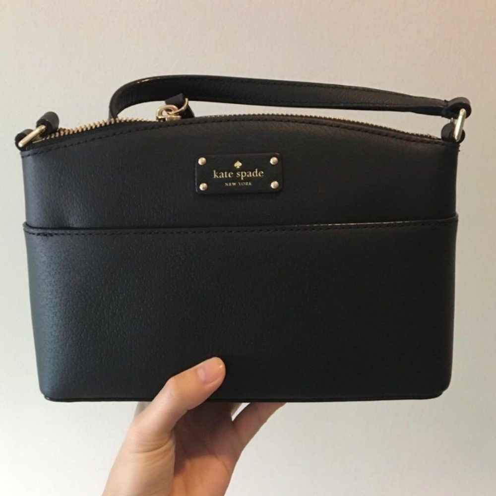 Kate Spade black leather Grove Street Millie Shoulder bag